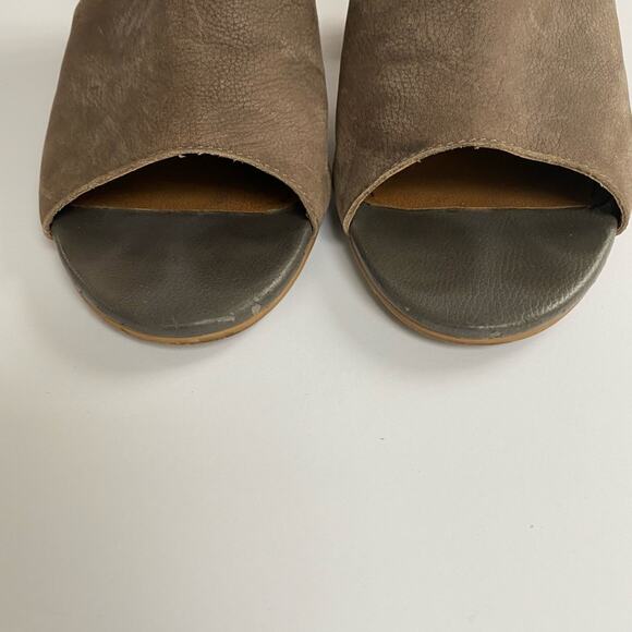 14th & Union Block Heel Peep Toe Bootie Size 9 Boho Academia Classic - Picture 7 of 9